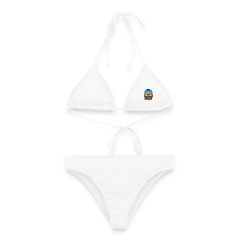 WASD Gaming Bewegung: Dinge Die Mich Bewegen - Frauen Bikini - Weiß - Vorne - AI Model Female 172 dark (172cm)