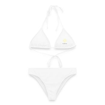 sunshine Sonne - Frauen Bikini - Weiß - Vorne - AI Model Female 172 dark (172cm)