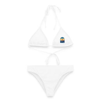 Kalifornien, USA Golden Gate Bridge Reiseabzeichen - Frauen Bikini - Weiß - Vorne - AI Model Female 172 dark (172cm)