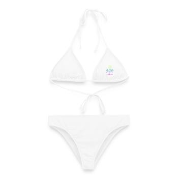 FCK AFD - Zeichen setzen gegen Rechts! NOAFD - Frauen Bikini - Weiß - Vorne - AI Model Female 172 dark (172cm)