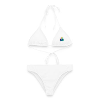 Adler Aquarell Illustration - Frauen Bikini - Weiß - Vorne - AI Model Female 172 dark (172cm)
