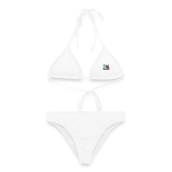 Spreadsheets by Day Bass by Night - Frauen Bikini - Weiß - Vorne - AI Model Female 172 dark (172cm)