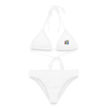 Geburtstagsgruppe Einhorn Regenbogen Süßer Kawaii - Frauen Bikini - Weiß - Vorne - AI Model Female 172 dark (172cm)