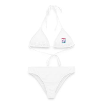 View Retro Londonderry Northern Ireland City - Frauen Bikini - Weiß - Vorne - AI Model Female 172 dark (172cm)