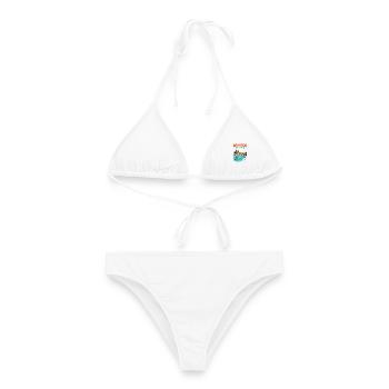 City Vintage Windsor England Castle Skyline and - Frauen Bikini - Weiß - Vorne - AI Model Female 172 dark (172cm)