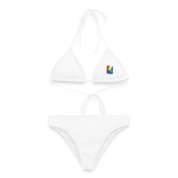 Philippinen Sonnenflagge Filipino Pride - Frauen Bikini - Weiß - Vorne - AI Model Female 172 dark (172cm)