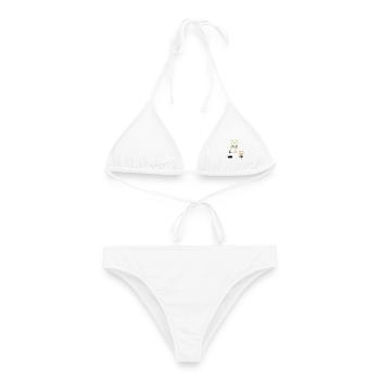 Happy Lunar New Year of the Rabbit - Frauen Bikini - Weiß - Vorne - AI Model Female 172 dark (172cm)