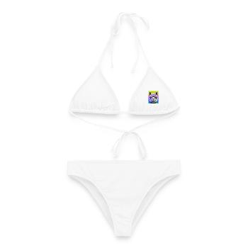 Alpaga - Bikini femme - blanc - Devant - AI Model Female 172 dark (172cm)