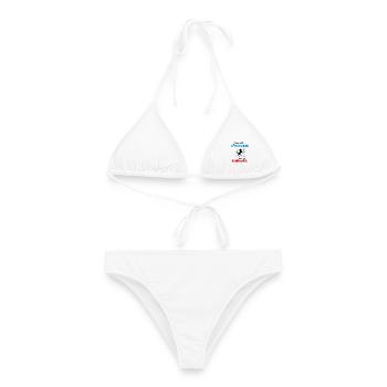 Einhorn Scheiß auf den Prinzen Unicorn Sprüche - Frauen Bikini - Weiß - Vorne - AI Model Female 172 dark (172cm)
