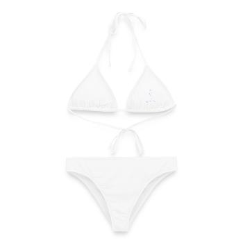 Sternzeichen Stern Pastel Purpur - Frauen Bikini - Weiß - Vorne - AI Model Female 172 dark (172cm)