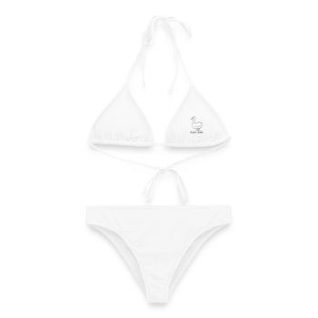 Nicht Gans - Frauen Bikini - Weiß - Vorne - AI Model Female 172 dark (172cm)