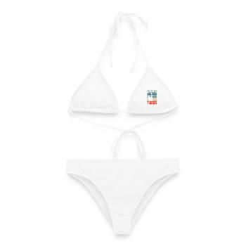 Turnen Turnerin Geräteturnen Gymnastik Geschenk - Frauen Bikini - Weiß - Vorne - AI Model Female 172 dark (172cm)