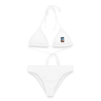 My Laundry Has Trust Issues – Wäsche Humor - Frauen Bikini - Weiß - Vorne - AI Model Female 172 dark (172cm)