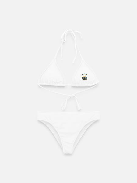 Paragliding Alpenpanorama Blumenkreis - Frauen Bikini - Weiß