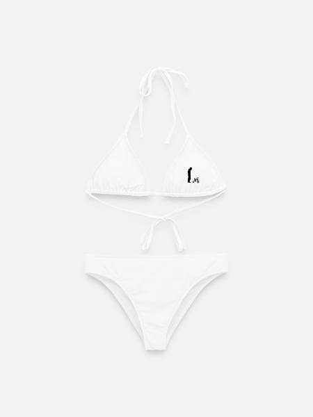 Biker - Frauen Bikini - Weiß