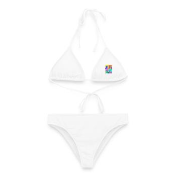 Katzen Ägyptische Mau Katze - Frauen Bikini - Weiß - Vorne - AI Model Female 172 dark (172cm)