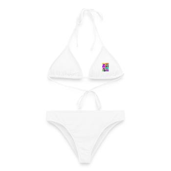 Katzen Graue Tabby Katze - Frauen Bikini - Weiß - Vorne - AI Model Female 172 dark (172cm)
