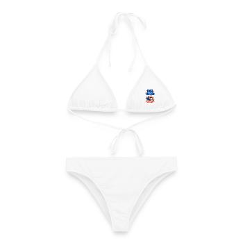 Wein Der Traubenflüsterer Weinkenner - Frauen Bikini - Weiß - Vorne - AI Model Female 172 dark (172cm)