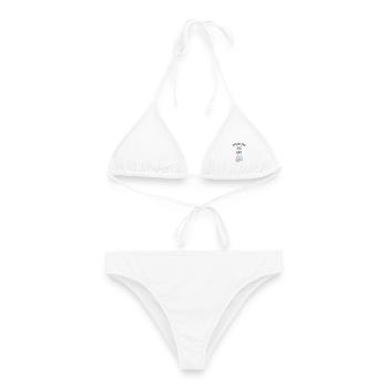 Surf / Surfeur / Sport / Sportif / J'peux pas - Bikini femme - blanc - Devant - AI Model Female 172 dark (172cm)