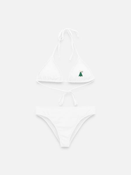 Weihnachtsbaum - Christbaum - Frauen Bikini - Weiß