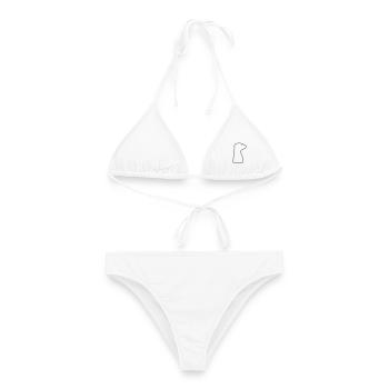 Suricate - Bikini femme - blanc - Devant - AI Model Female 172 dark (172cm)