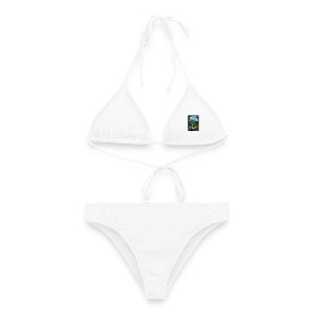 Erleben Sie den Taranaki Mountain in Neuseeland - Frauen Bikini - Weiß - Vorne - AI Model Female 172 dark (172cm)