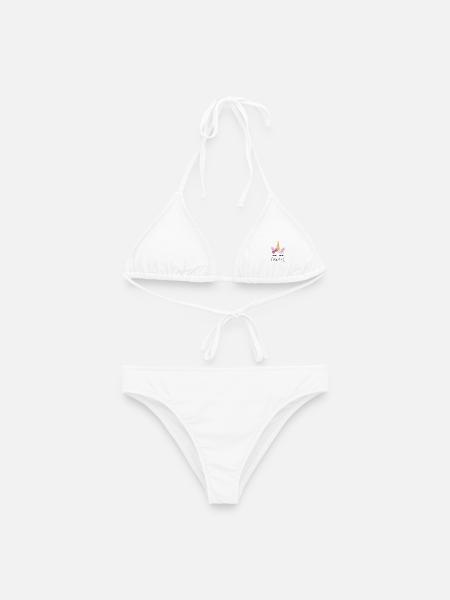 Einhorn Schulkind 2022 - Frauen Bikini - Weiß