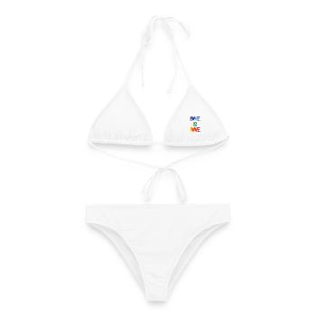 Pride Month - Liebe ist Liebe - Frauen Bikini - Weiß - Vorne - AI Model Female 172 dark (172cm)
