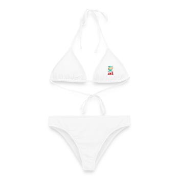 First Grade Dude Dino T-Rex Back To School - Frauen Bikini - Weiß - Vorne - AI Model Female 172 dark (172cm)