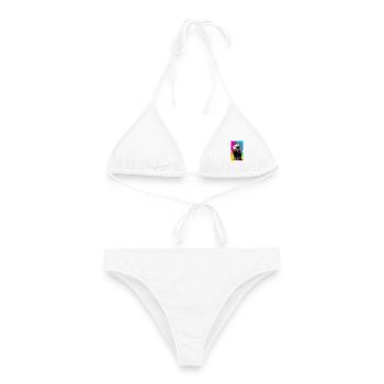 Otter - Frauen Bikini - Weiß - Vorne - AI Model Female 172 dark (172cm)