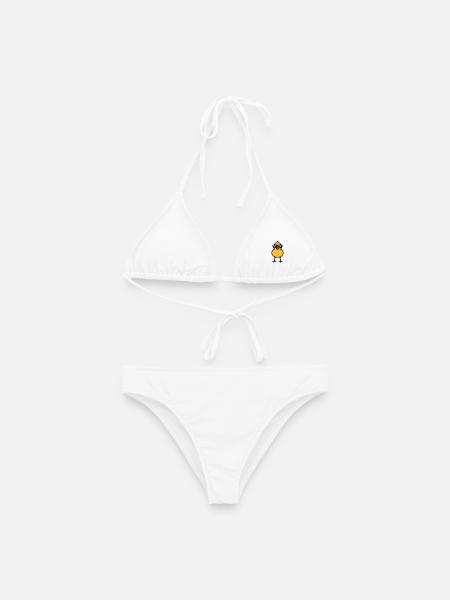 cool chick (rd) - Women's Bikini - white