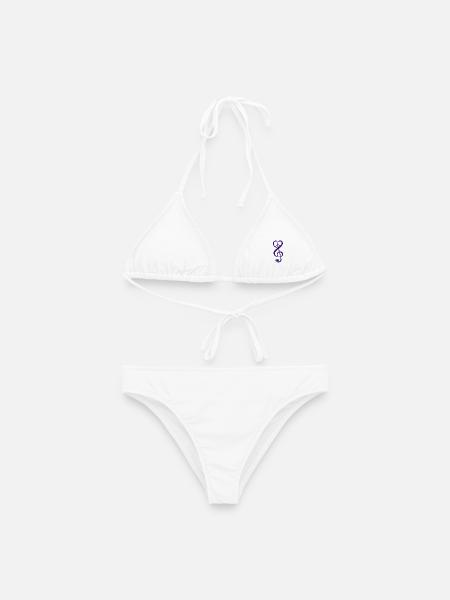 peace love music - Frauen Bikini - Weiß