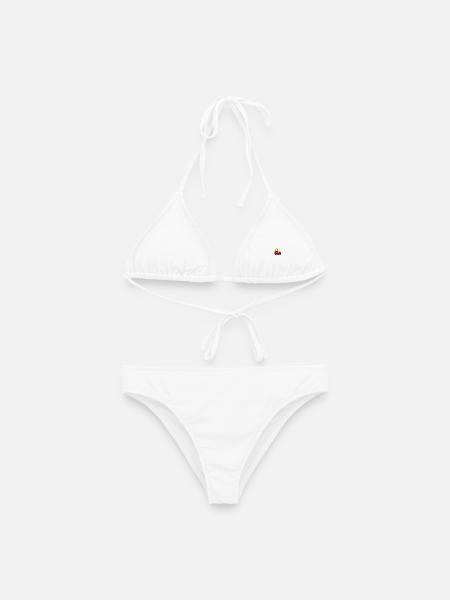 Kinder-Pixel-Auto - Frauen Bikini - Weiß