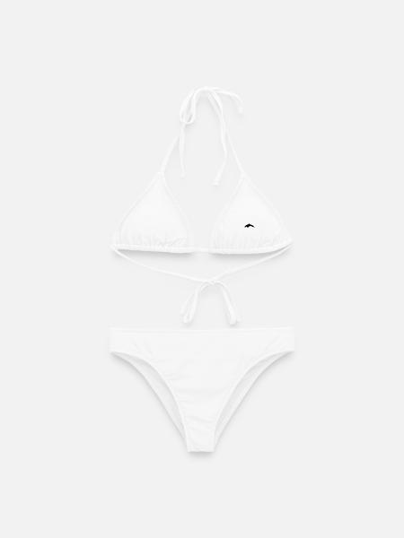Orca Wal springender Orca Wal von der Seite - Frauen Bikini - Weiß