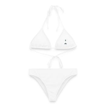 Colonius Retro - Frauen Bikini - Weiß - Vorne - AI Model Female 172 dark (172cm)