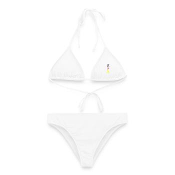 karate germany - Frauen Bikini - Weiß - Vorne - AI Model Female 172 dark (172cm)