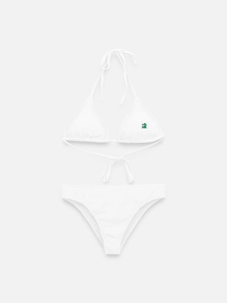 Grüner Zwerg - Frauen Bikini - Weiß
