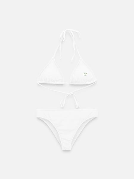 Vegan Herz - Frauen Bikini - Weiß