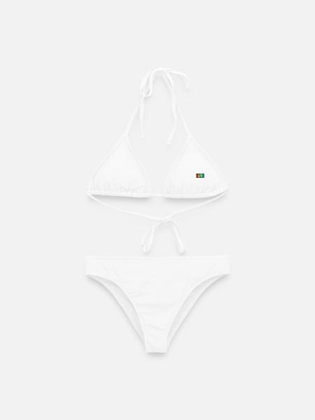RAINBOW - VERHEIRATET LGBTQ - WEDDING PRIDE - Frauen Bikini - Weiß