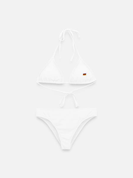 Deutschland Flagge – Waving - Frauen Bikini - Weiß