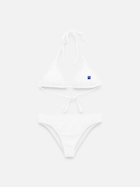 Schlafende Sardinen, niedliches französisches Design - Frauen Bikini - Weiß