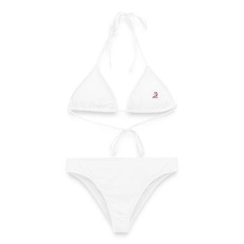 Garten Regenwurm mit Schaufel – Vintage - Frauen Bikini - Weiß - Vorne - AI Model Female 172 dark (172cm)