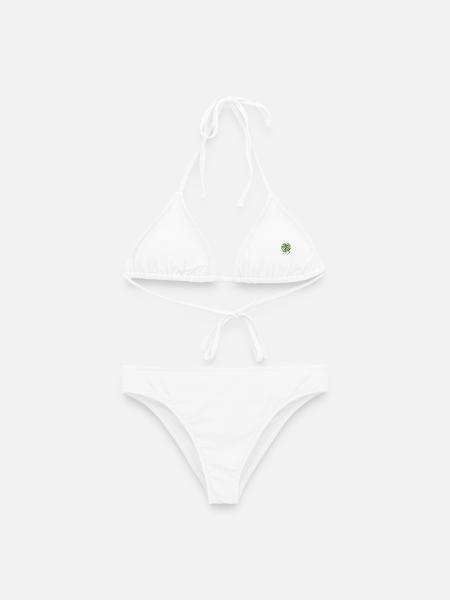 stylische Pflanze - Thai Constellation Monstera - Frauen Bikini - Weiß