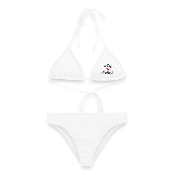 drôle de chien - Bikini femme - blanc - Devant - AI Model Female 172 dark (172cm)