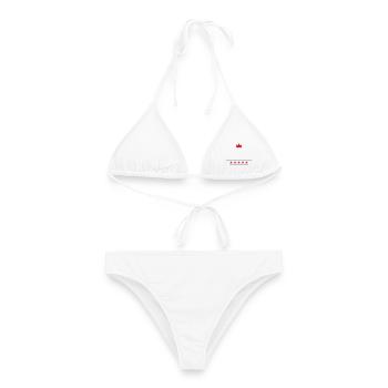 Chef étoilé - Bikini femme - blanc - Devant - AI Model Female 172 dark (172cm)
