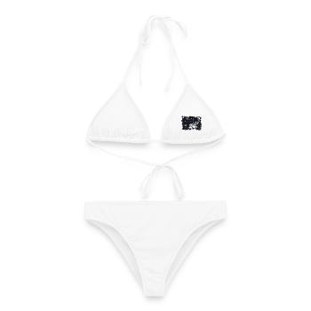 Carpe Koi - Bikini femme - blanc - Devant - AI Model Female 172 dark (172cm)