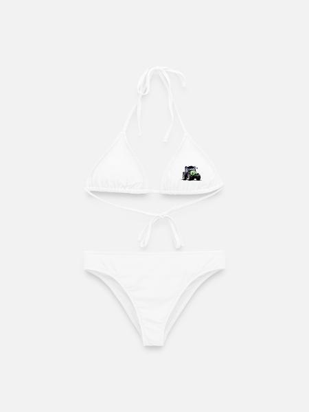 Fahr den Deutz Traktor 60 70 80 | Agro - Frauen Bikini - Weiß