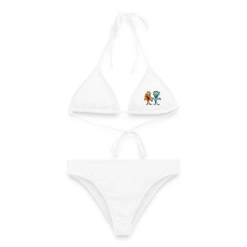 Six Seven Cartoon - Frauen Bikini - Weiß - Vorne - AI Model Female 172 dark (172cm)
