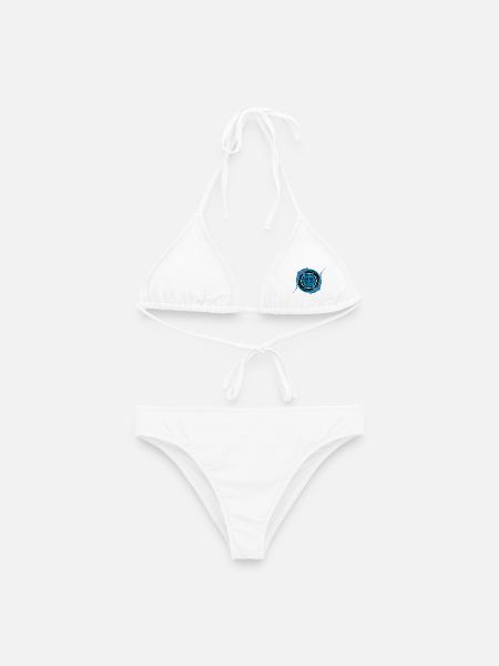 Blauhai Tiki - Frauen Bikini - Weiß