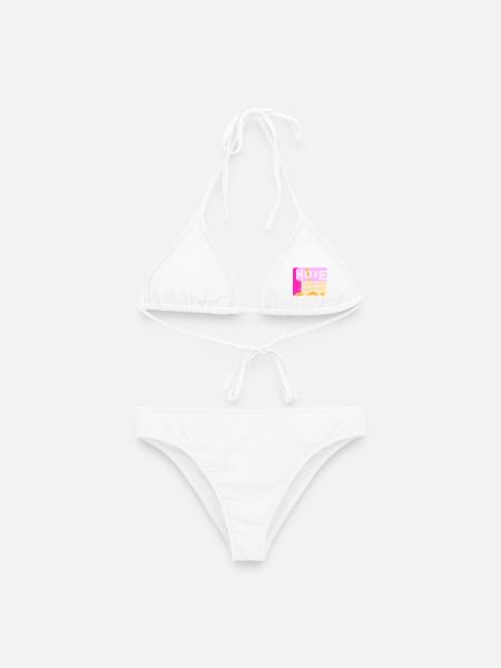 Hope Neon Collage Typo - Frauen Bikini - Weiß